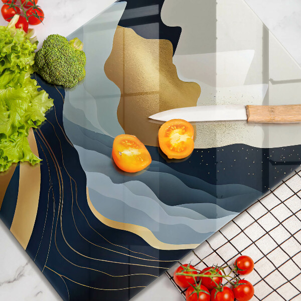 Tagliere in vetro Montagne astratte