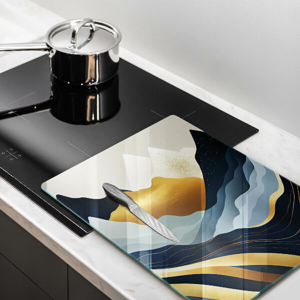 Tagliere in vetro Montagne astratte