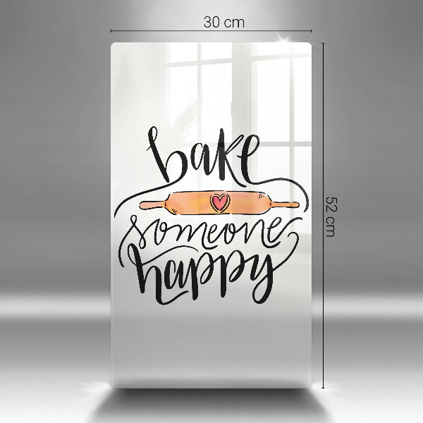Tagliere in vetro Bake someone happy