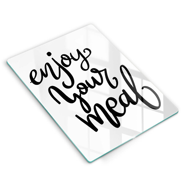 Tagliere in vetro temperato Enjoy your meal