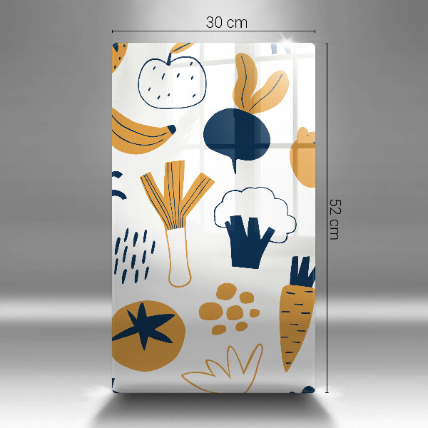 Tagliere in vetro Illustrazione del cibo