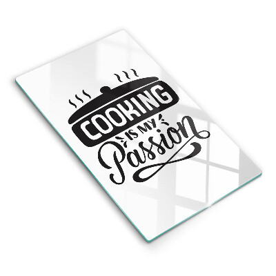 Tagliere in vetro Cooking is my passion