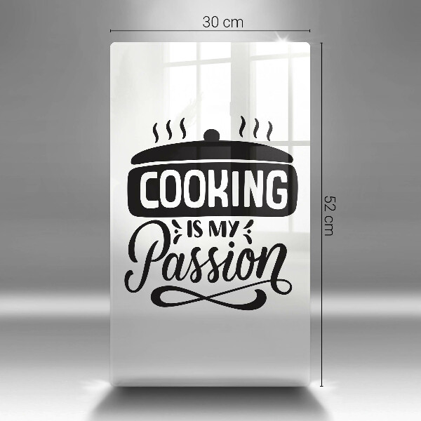 Tagliere in vetro Cooking is my passion