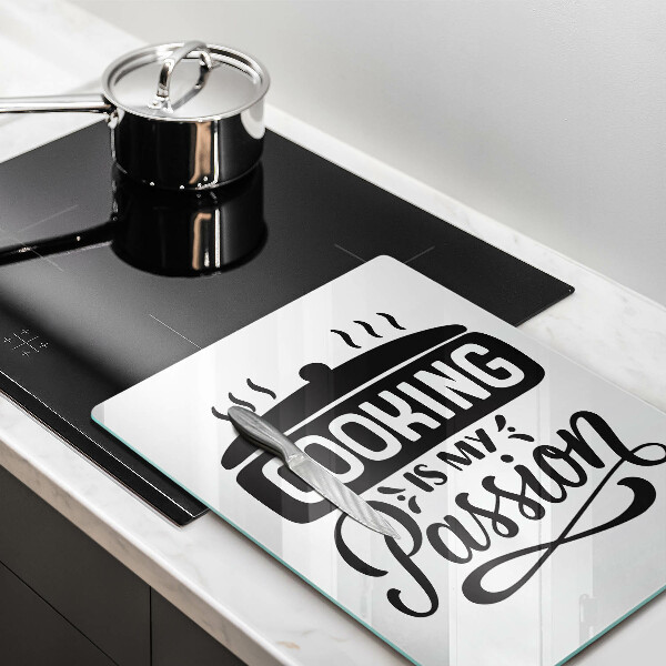 Tagliere in vetro Cooking is my passion