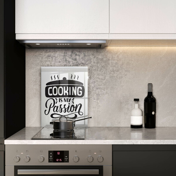 Tagliere in vetro Cooking is my passion