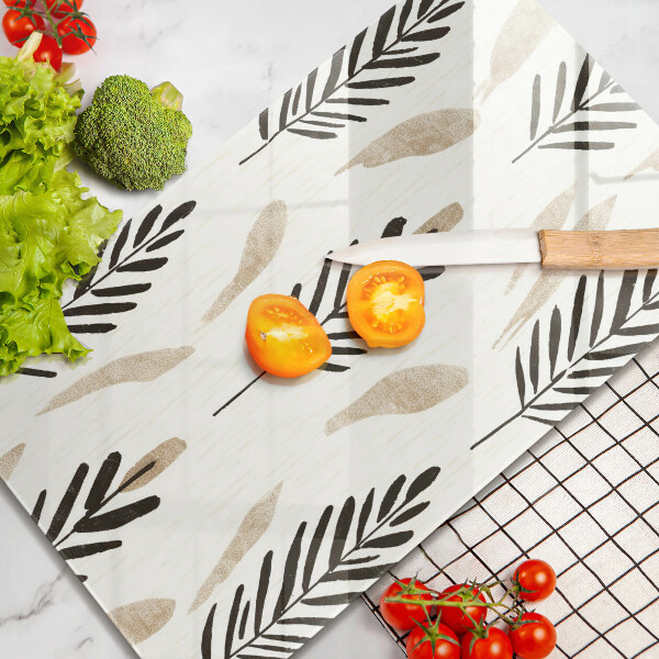 Tagliere in vetro temperato Piante bohémien