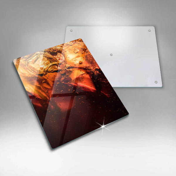 Tagliere in vetro temperato Bevanda alla cola con ghiaccio