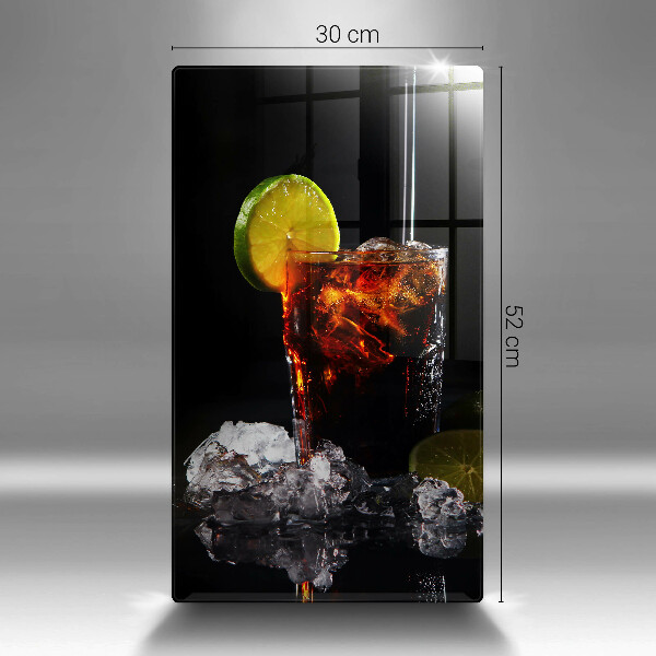 Tagliere in vetro temperato Bevanda terrosa con ghiaccio