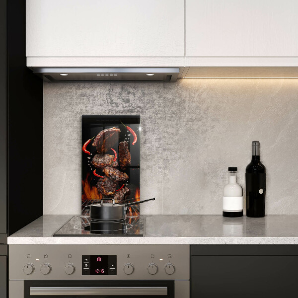 Tagliere in vetro temperato Carne alla griglia