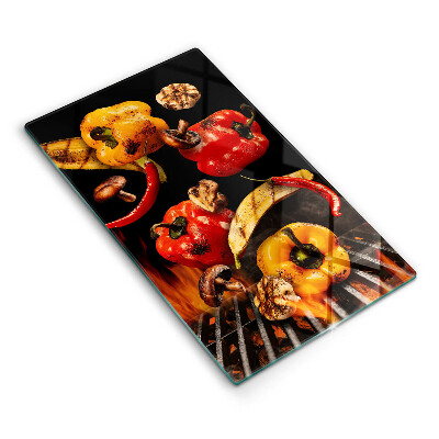 Tagliere in vetro temperato Verdure alla griglia