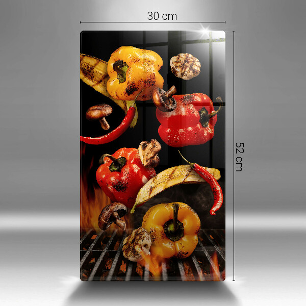 Tagliere in vetro temperato Verdure alla griglia