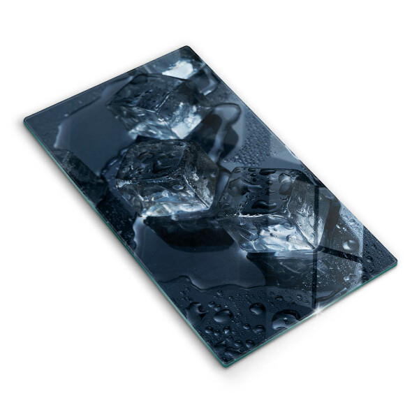 Tagliere in vetro temperato Cubetti di ghiaccio freddi