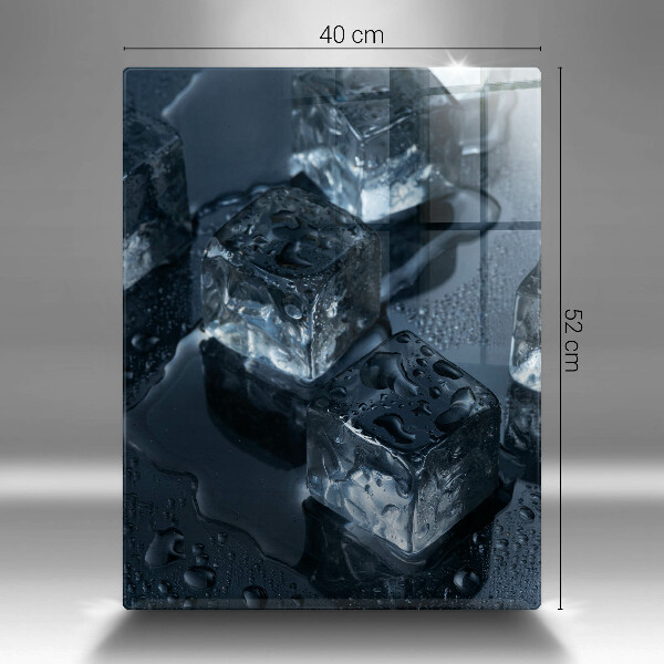 Tagliere in vetro temperato Cubetti di ghiaccio freddi