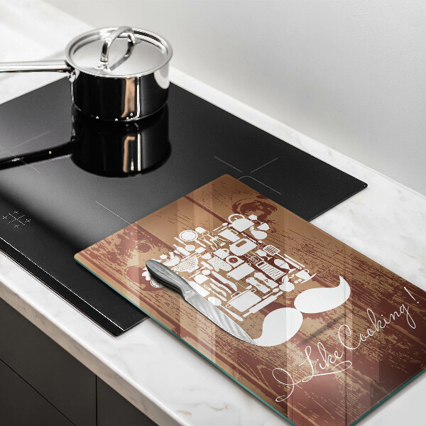 Tagliere in vetro temperato I like cooking