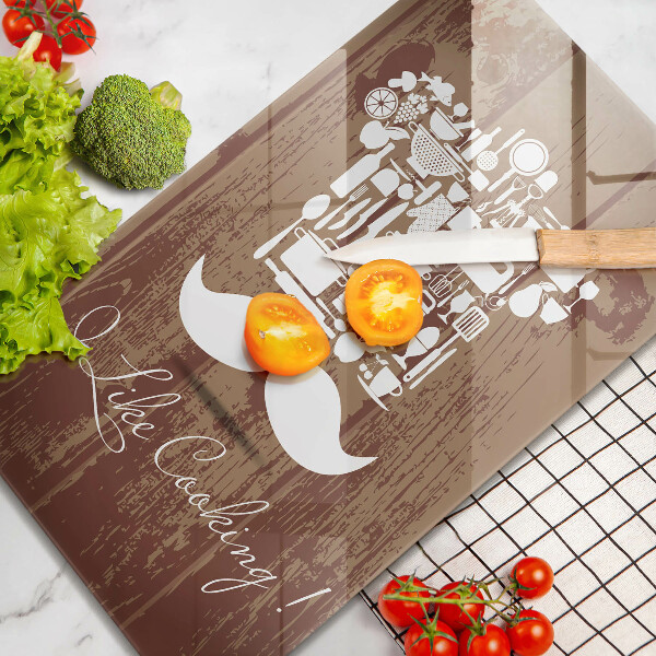 Tagliere in vetro temperato I like cooking