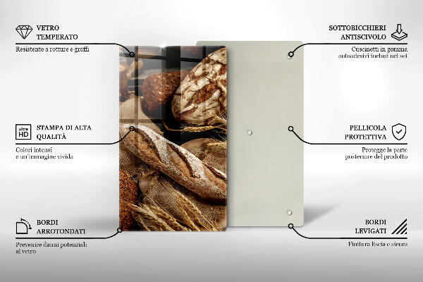 Tagliere in vetro temperato Panini