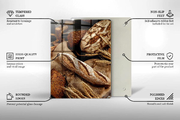 Tagliere in vetro temperato Panini