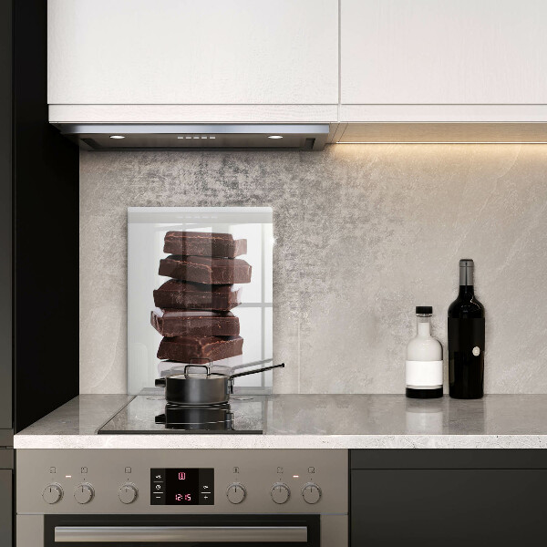 Tagliere in vetro temperato Cubi di cioccolato