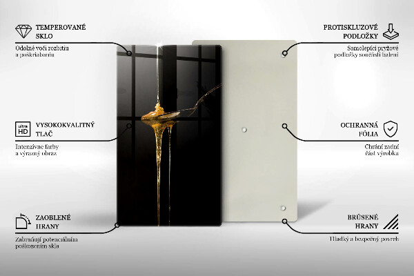 Tagliere in vetro temperato Un cucchiaino di miele