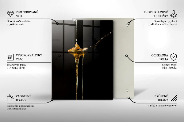 Tagliere in vetro temperato Un cucchiaino di miele