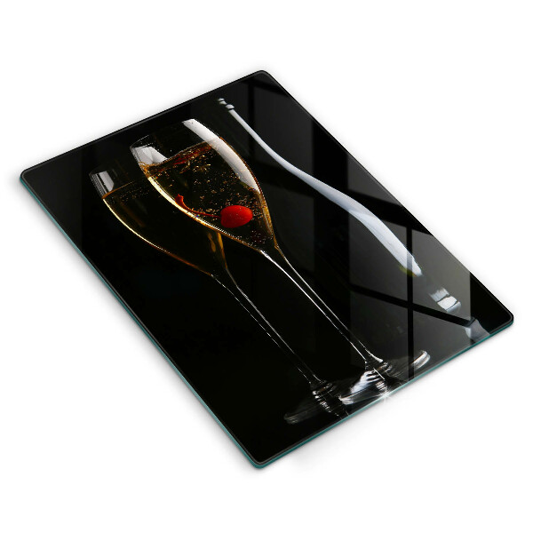 Tagliere in vetro temperato Bicchieri di champagne