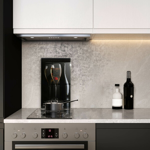 Tagliere in vetro temperato Bicchieri di champagne