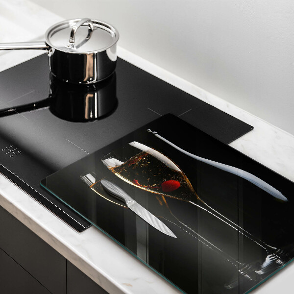 Tagliere in vetro temperato Bicchieri di champagne