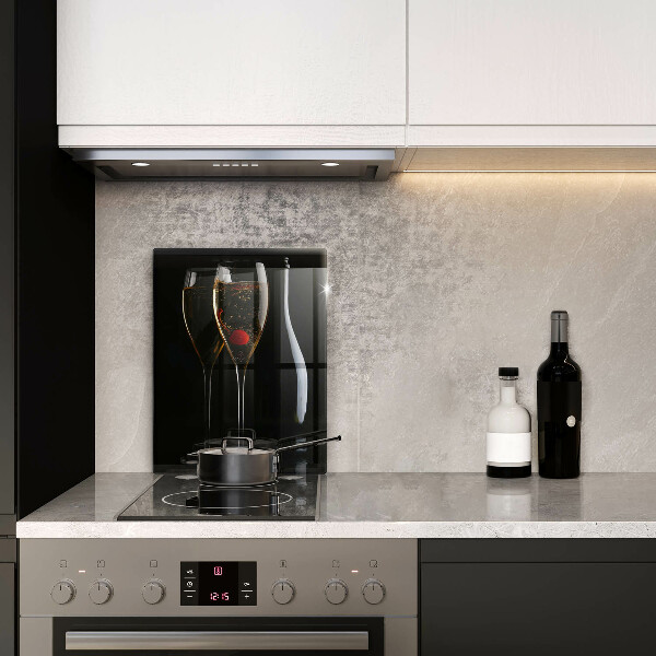 Tagliere in vetro temperato Bicchieri di champagne