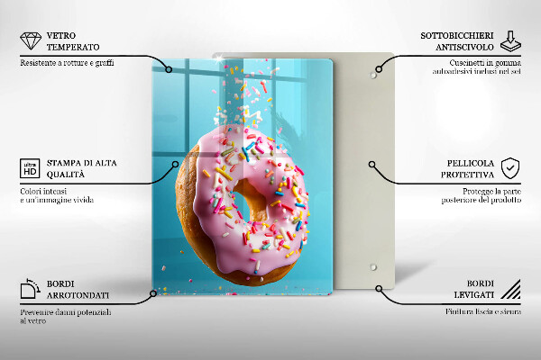 Tagliere in vetro temperato Ciambella ciambella