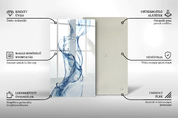 Tagliere in vetro temperato Acqua pulita