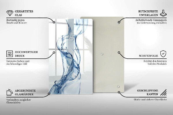 Tagliere in vetro temperato Acqua pulita