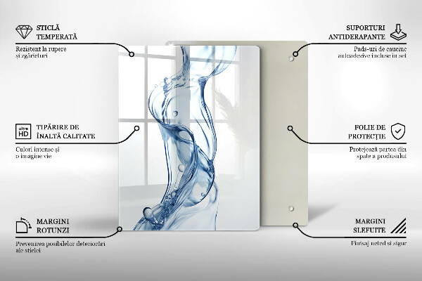 Tagliere in vetro temperato Acqua pulita