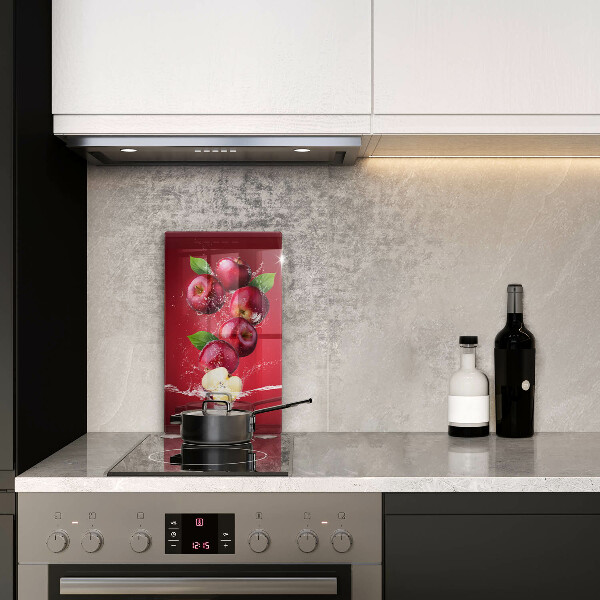 Tagliere in vetro temperato Mele sugose in acqua