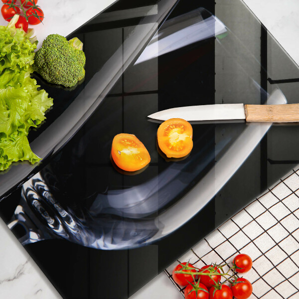 Tagliere in vetro temperato Bicchiere e bottiglia