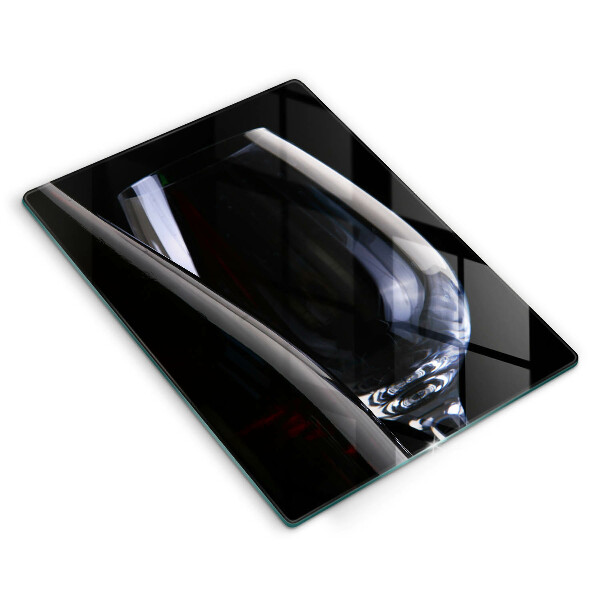 Tagliere in vetro temperato Bicchiere e bottiglia