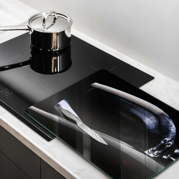 Tagliere in vetro temperato Bicchiere e bottiglia