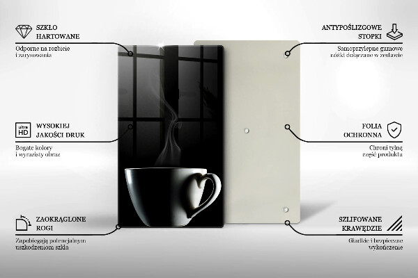 Tagliere in vetro Una tazza di tè