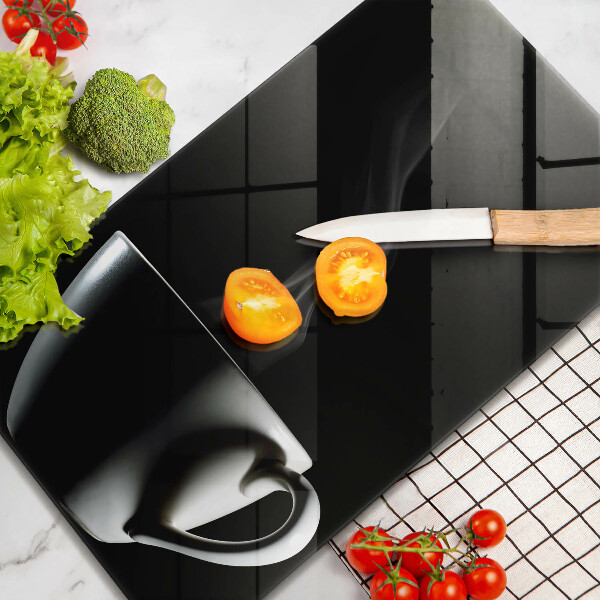 Tagliere in vetro Una tazza di tè