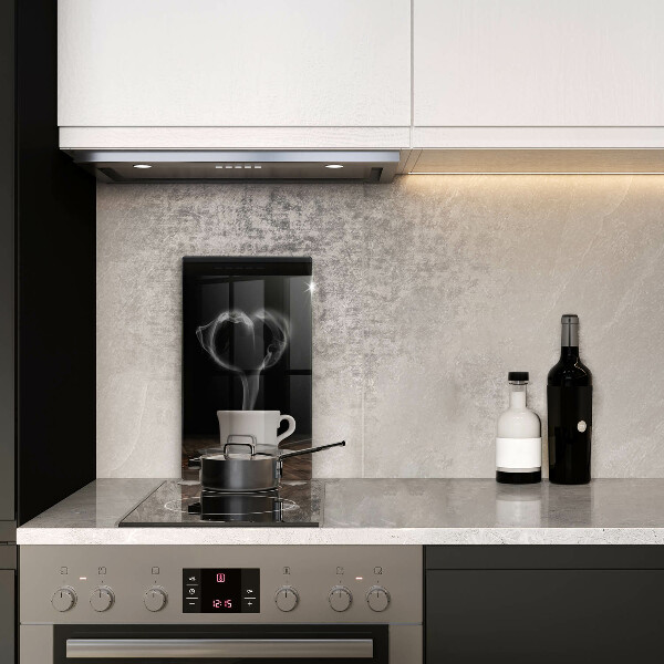 Tagliere in vetro Cuore della tazza di caffè