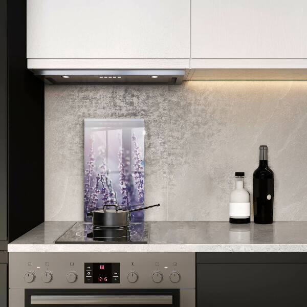 Tagliere in vetro Fiori di campo e farfalle