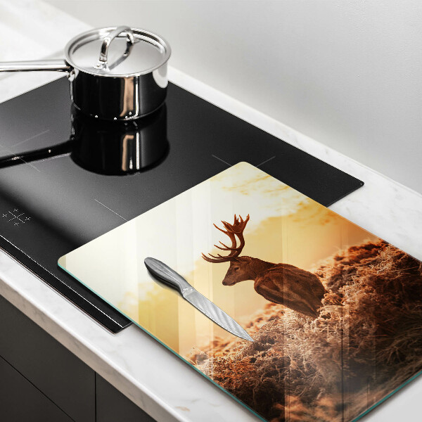 Tagliere in vetro Cervi nel campo