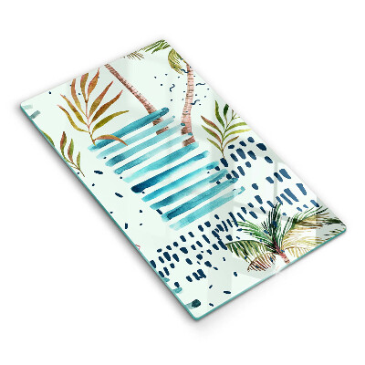 Tagliere in vetro Illustrazioni di vacanze