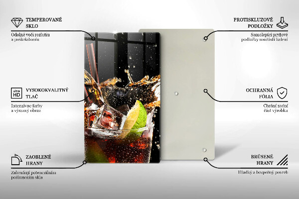 Tagliere in vetro Bere con ghiaccio