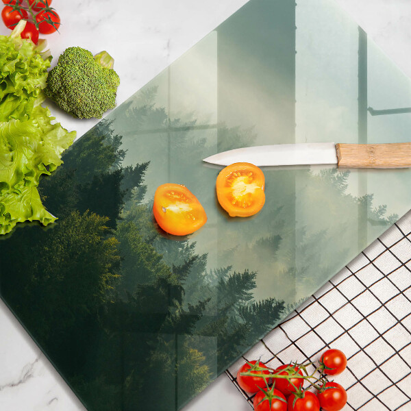 Tagliere in vetro Paesaggio Veduta della foresta