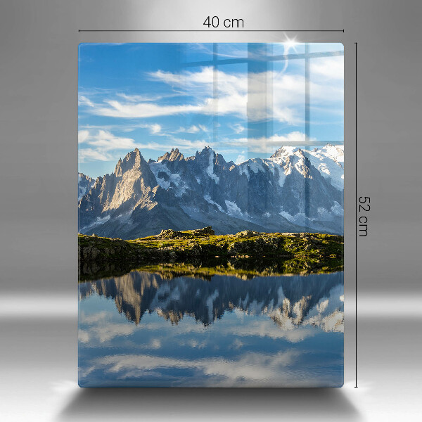 Tagliere in vetro Paesaggio montano