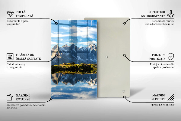 Tagliere in vetro Paesaggio montano