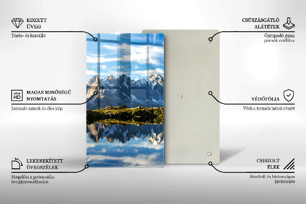 Tagliere in vetro Paesaggio montano