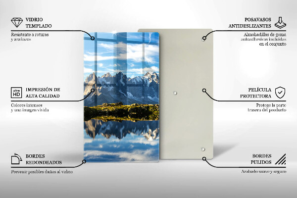 Tagliere in vetro Paesaggio montano