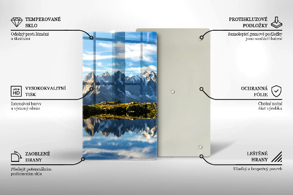 Tagliere in vetro Paesaggio montano