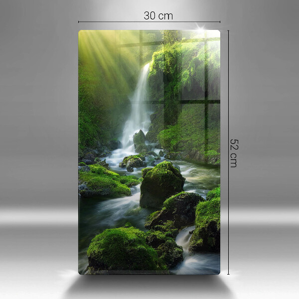 Tagliere in vetro Cascata nella giungla